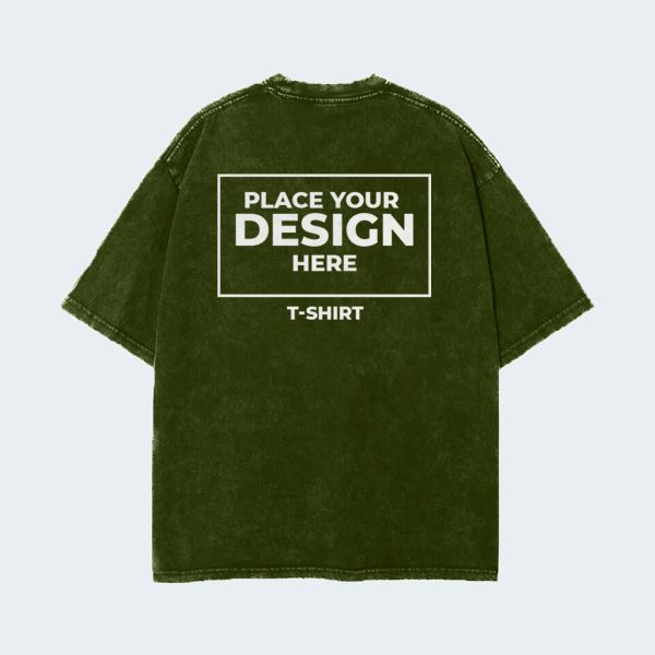 T-Shirt Oversize Black Mock Up
