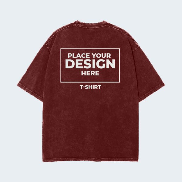 T-Shirt Oversize Black Mock Up