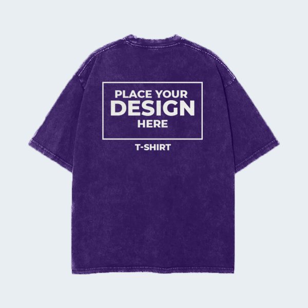 T-Shirt Oversize Black Mock Up